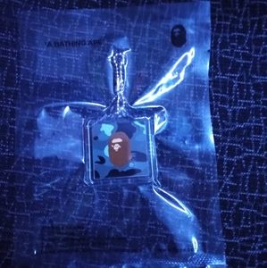 Bape Ape Head City Camo Keychain